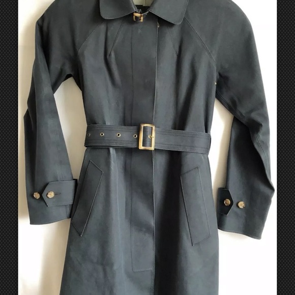 Talbots Women's Black Trench Jacket Cotton Size 4 - Picture 3 of 7